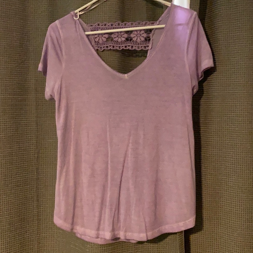 Purple short sleeve top